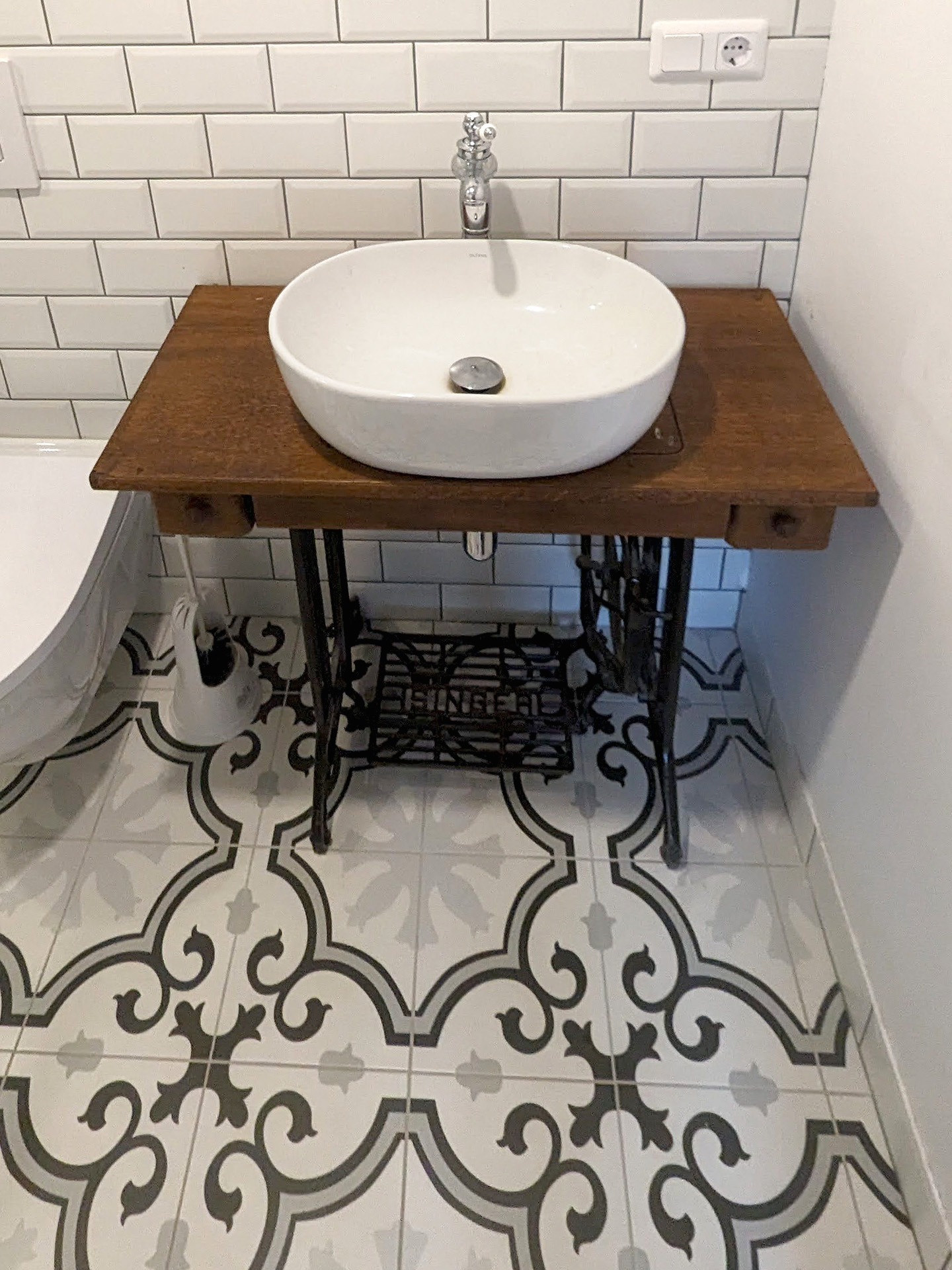 bathroom, tiling and sink, handyman